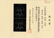 Iron Sukashi Akasaka School Tsuba with NBTHK Hozon Tosogu - Paulownia