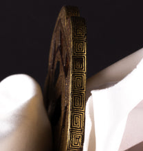 Iron Kyo-Kenjo Tsuba Signed "Yamashiro Rakuto" by "Bairyūken Kiyotatsu" with NBTHK Hozon Tosogu