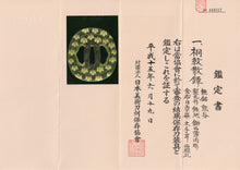 Iron Kumagai School Tsuba with NBTHK Hozon Tosogu - Kiri Mon