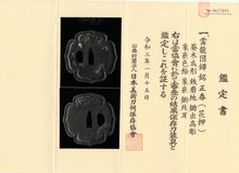 Iron Tsuba Signed "Masaharu"with NBTHK Hozon Tosogu - Cloude Dragon