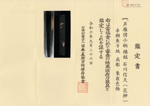 Shakudo Nanako Kozuka Signed "Ishikawa Nobuhisa" with NBTHK Hozon Tosogu