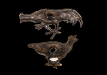 Menuki Attributed to "Den Tokuoki" with NBTHK Hozon Tosogu - Male and Female Shamo - Cockfighting