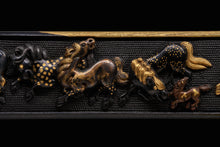 Shakudo Nanako Kozuka Decorated with Herd of Horses