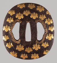 Iron Kumagai School Tsuba with NBTHK Hozon Tosogu - Kiri Mon