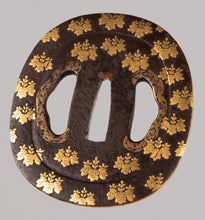 Iron Kumagai School Tsuba with NBTHK Hozon Tosogu - Kiri Mon