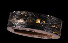 Shakudo Daisho Fuchikashira Signed "Shokotei Katsufusa" with NBTHK Tokubetsu Hozon Tosogu - Battle of Yashima