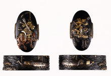 Shakudo Daisho Fuchikashira Signed "Shokotei Katsufusa" with NBTHK Tokubetsu Hozon Tosogu - Battle of Yashima