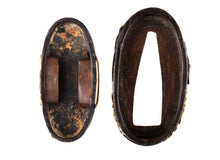 Shakudo Nanako Fuchikashira Decorated with Swallows and Willows