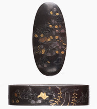 Shibuichi Fuchikashira Signed "Hosono Sozaemon Masamori" with NBTHK Hozon Tosogu - 36 Poets