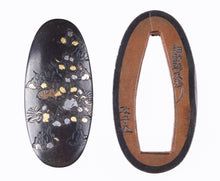 Shibuichi Fuchikashira Signed "Hosono Sozaemon Masamori" with NBTHK Hozon Tosogu - 36 Poets