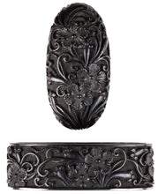 Shakudo Mino School Fuchikashira Decorated with Flowers