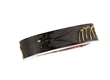 Shakudo Nanako Fuchikashira Decorated with Swallows and Willows