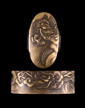 Shinchu Fuchkashira Signed "Rinsendo" with NBTHK Hozon Tosogu - Dragon Among Clouds