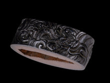 Dragon Shakudo Satsuma Tsuba with NBTHK Tokubetsu Hozon Tosogu + Fuchikashira