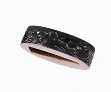 Shakudo Nanako Fuchikashira Decorated with a Hare and Waves - Nami No Usagi