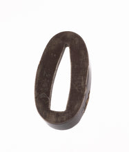 Polished Shibuichi Fuchikashira Signed "Nobuyoshi" - Deer in the Autumn Night