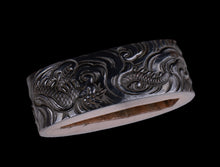 Dragon Shakudo Satsuma Tsuba with NBTHK Tokubetsu Hozon Tosogu + Fuchikashira