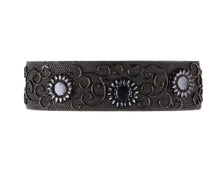 Shakudo Nanako Owari Kinko Fuchikashira with NBTHK Hozon Tosogu - Chrysanthemums and Karakusa