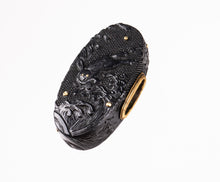 Shakudo Nanako Fuchikashira Decorated with a Hare and Waves - Nami No Usagi