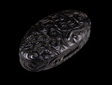 Dragon Shakudo Satsuma Tsuba with NBTHK Tokubetsu Hozon Tosogu + Fuchikashira