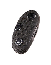 Shakudo Nanako Owari Kinko Fuchikashira with NBTHK Hozon Tosogu - Chrysanthemums and Karakusa