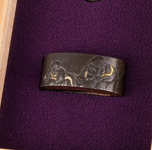 Shibuichi Fuchikashira Signed "Hamano Naoyoshi" with NBTHK Hozon Tosogu - Hotei