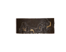 Shibuichi Fuchikashira Signed "Hamano Naoyoshi" with NBTHK Hozon Tosogu - Hotei