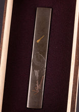 Shibuichi Kozuka Signed "Spring of 1864, Adachi Yusai" with Tokubetsu Hozon Tosogu