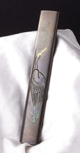 Shibuichi Kozuka Signed "Spring of 1864, Adachi Yusai" with Tokubetsu Hozon Tosogu