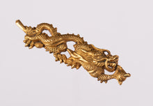 Dragon Theme Menuki with Gold Foil