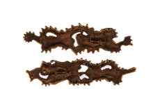 Dragon Theme Menuki with Gold Foil