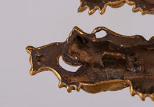 Dragon Theme Menuki with Gold Foil