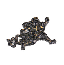 Shakudo Menuki Attributed to Ko-Kinko Tradition with NBTHK Hozon Tosogu - Idaten and Demon