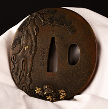 Shinchu Tsuba Signed "Yukikiyo" with NBTHK Hozon Tosogu - Takenouchi No Sukune with Dragon King