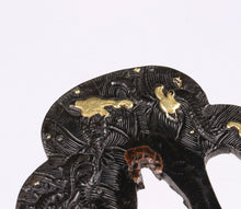 Shakudo Ko-Kinko Tsuba with NBTHK Tokubetsu Hozon Tosogu - Dragon