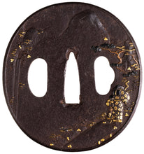 Iron Mito School Tsuba with NBTHK Hozon Tosogu - Decorated with Poet Li Bai