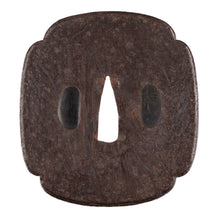 Iron Mokko Mokume Tsuba - 88 mm x 81 mm