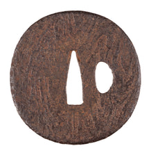 Iron Tsuba with Wood Grain Pattern