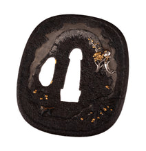 Iron Tanaka School Tsuba by Toshikage with NBTHK Hozon Tosogu - Three Friends of Winter