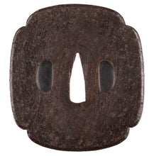 Iron Mokko Mokume Tsuba - 88 mm x 81 mm