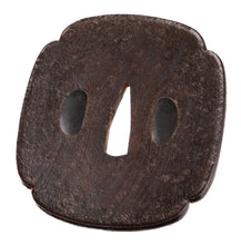 Iron Mokko Mokume Tsuba - 88 mm x 81 mm