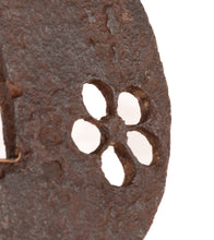 Iron Tosho School Tsuba With Plum Blossom Sukashi
