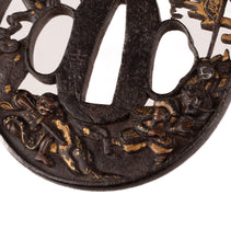 Iron Tsuba Signed "Yoshitake" - Decorated with Yu Rang Revenge