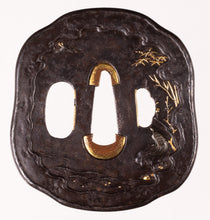 Iron Tanaka Toryusai School Tsuba Signed "Ryuseimin" with NBTHK Tokubetsu Hozon Tosogu