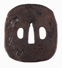 Iron Tsuba Decorated with a Dragon
