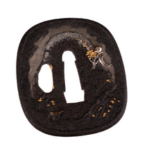 Iron Tanaka School Tsuba by Toshikage with NBTHK Hozon Tosogu - Three Friends of Winter