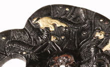 Shakudo Ko-Kinko Tsuba with NBTHK Tokubetsu Hozon Tosogu - Dragon