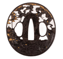Iron Tsuba Signed "Yoshitake" - Decorated with Yu Rang Revenge