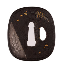 Iron Tanaka School Tsuba by Toshikage with NBTHK Hozon Tosogu - Three Friends of Winter