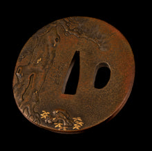 Shinchu Tsuba Signed "Yukikiyo" with NBTHK Hozon Tosogu - Takenouchi No Sukune with Dragon King